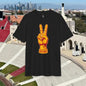 Victory Sign T‑Shirt — Retro Orange & Yellow Graphic Tee