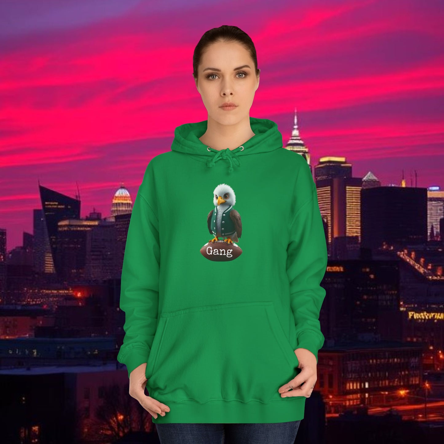 Hoodie with Quirky Design, Unisex Apparel for Football Fans, Comfortable Pullover for Game Day, Perfect Back-to-School Gift