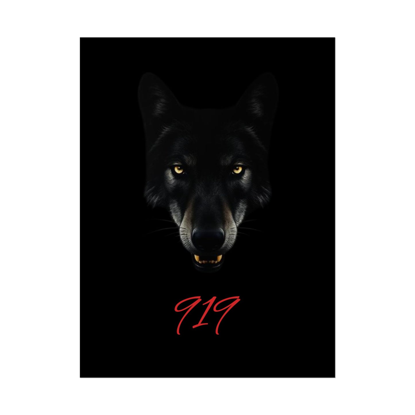 Wolfpack Art Poster, Wolf 901 Raleigh Poster, Gift for Die Hard Fans, Home Decor, 919 Design