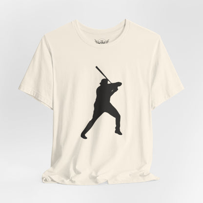 Baseball Stars Batter Silhouette T‑Shirt with Number 34 Back