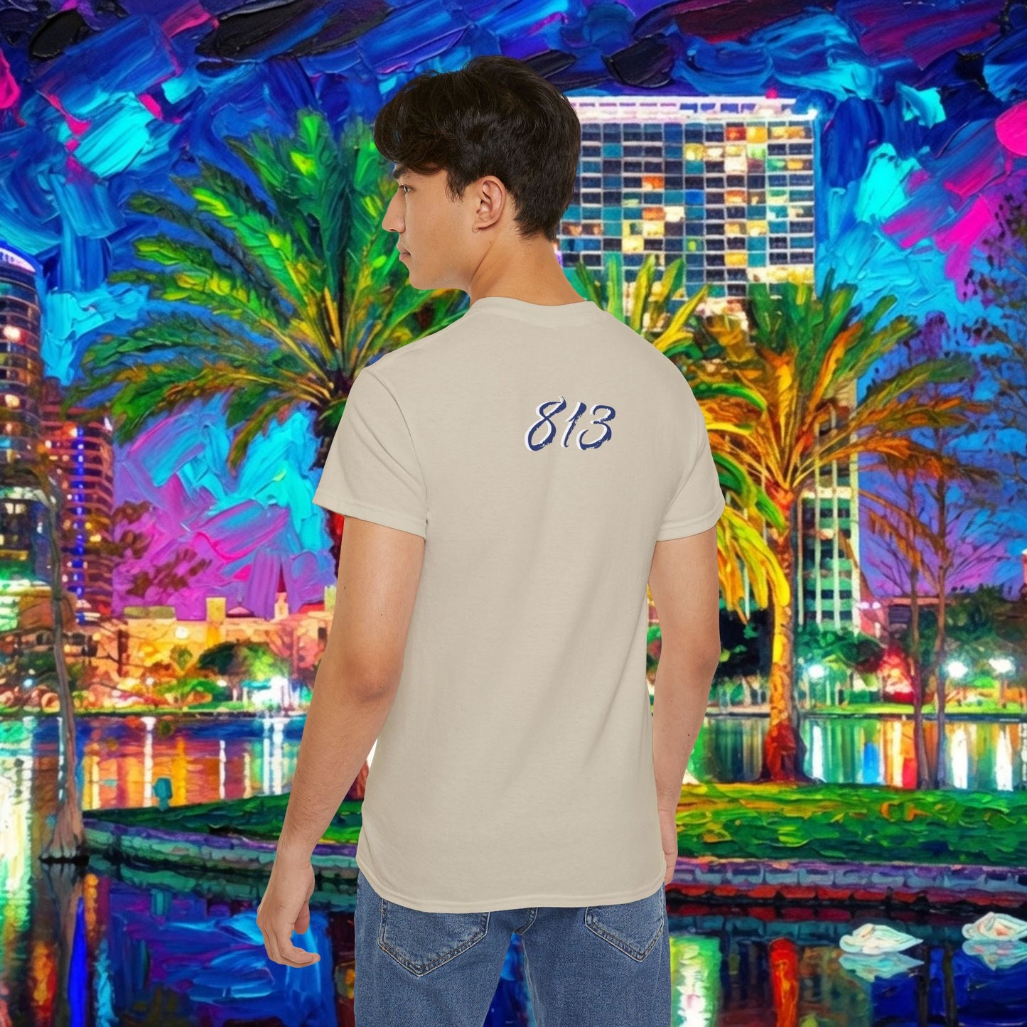 TB Monogram Tee — 813 Tampa Area Short-Sleeve T-Shirt