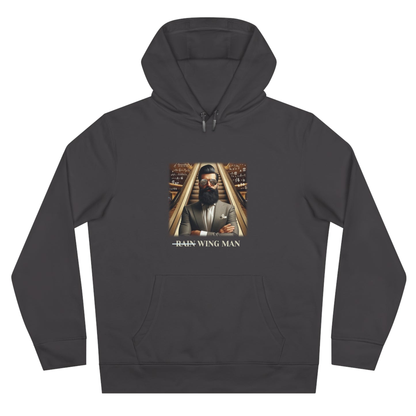 Wing Man Hooded Sweatshirt - Cozy Graphic Hoodie for King Vibe Lovers, Perfect for Casual Wear, Gifts, and Celebrations