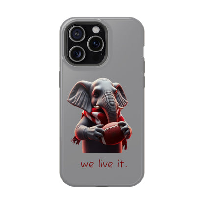 Elephant Football Case - Impact-Resistant Phone Cover, Unique Gift for Sports Lovers, Animal Case for Kids, Fun Accessories, Durable