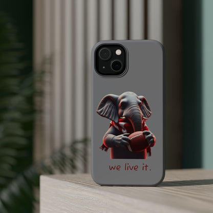 Elephant Football Case - Impact-Resistant Phone Cover, Unique Gift for Sports Lovers, Animal Case for Kids, Fun Accessories, Durable