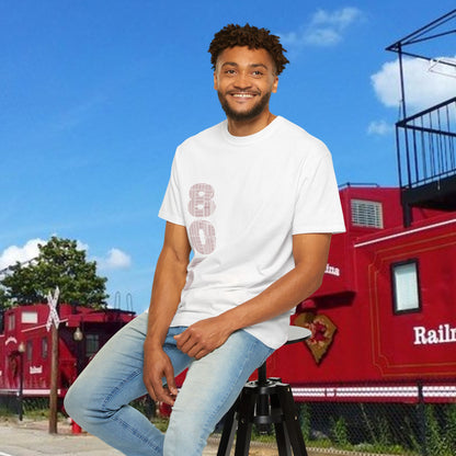 Rooster Graphic T-Shirt — Vertical '803' Design & Bold Red Rooster