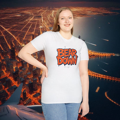 Bear Down Unisex Graphic T-Shirt - Bear Down Design, Casual Wear, Streetwear, Gift for Football Fans, Trendy Everyday Tee
