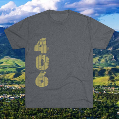 Montana 406 Tee — State Paw Print T‑Shirt
