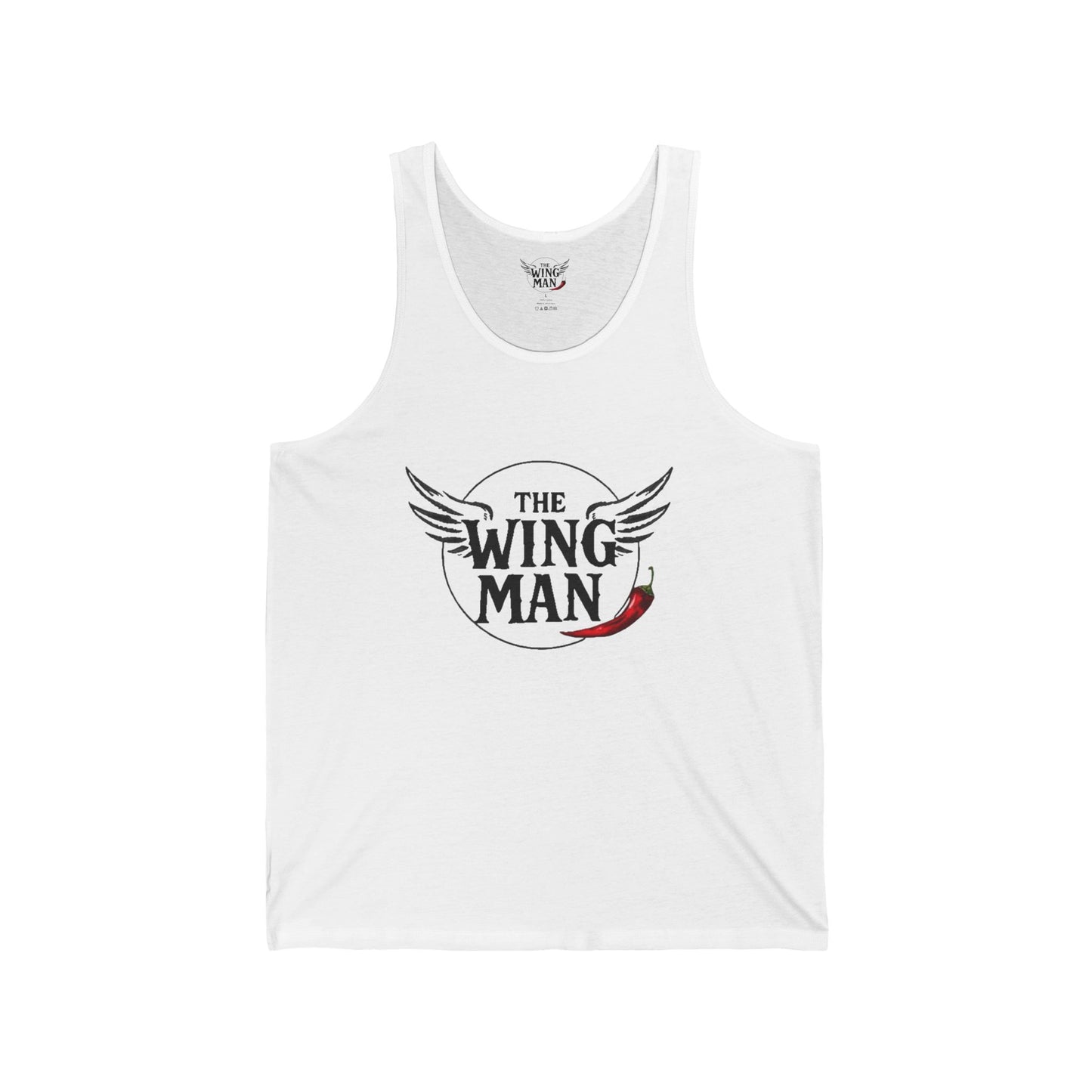 The Wingman Tank Top — Casual Graphic Tank with 'The Wing Man' Logo