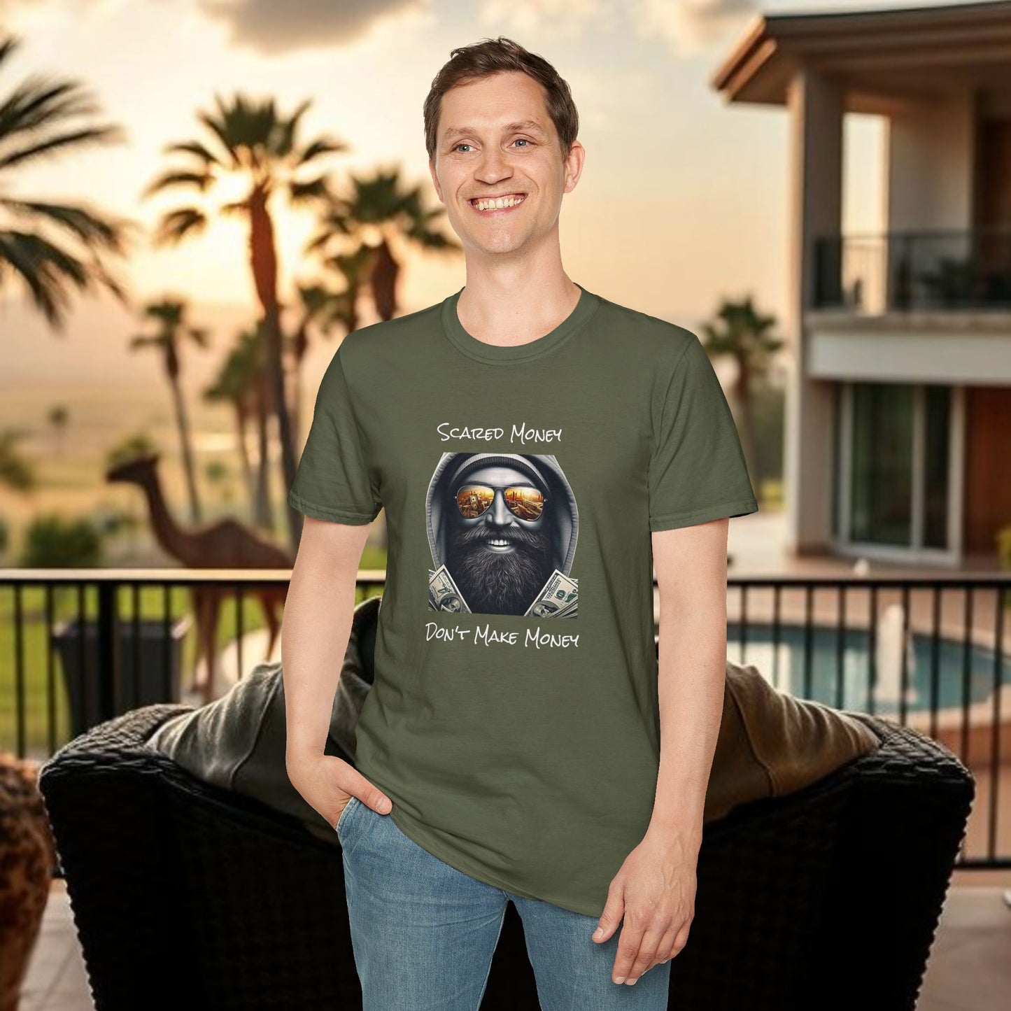 Scared Money Unisex Softstyle T-Shirt - Casual Wear, Streetwear, Gift for Him, Statement Tee, Urban Fashion