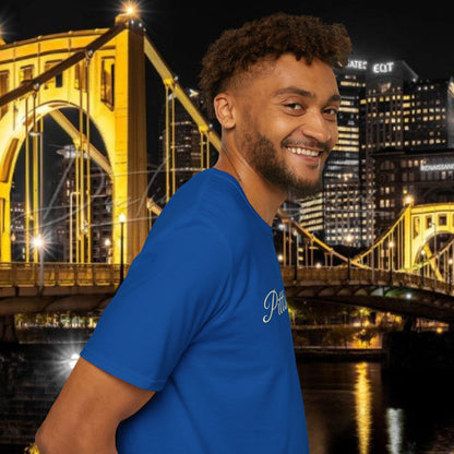 Pittsburgh Softstyle Tee, Unisex Graphic T-Shirt, Casual Wear, Sports Fan Apparel, Gift for Him/Her