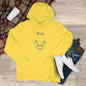 The Zoo Hooded Sweatshirt, Vibrant Yellow Hoodie, College Fan Design Sweatshirt, Cozy Gift for Him, Unique Casual Wear