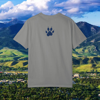 Stylish Unisex T-Shirt with Bold 41 Graphic and Paw Print, Perfect for Gameday and Tailgates.