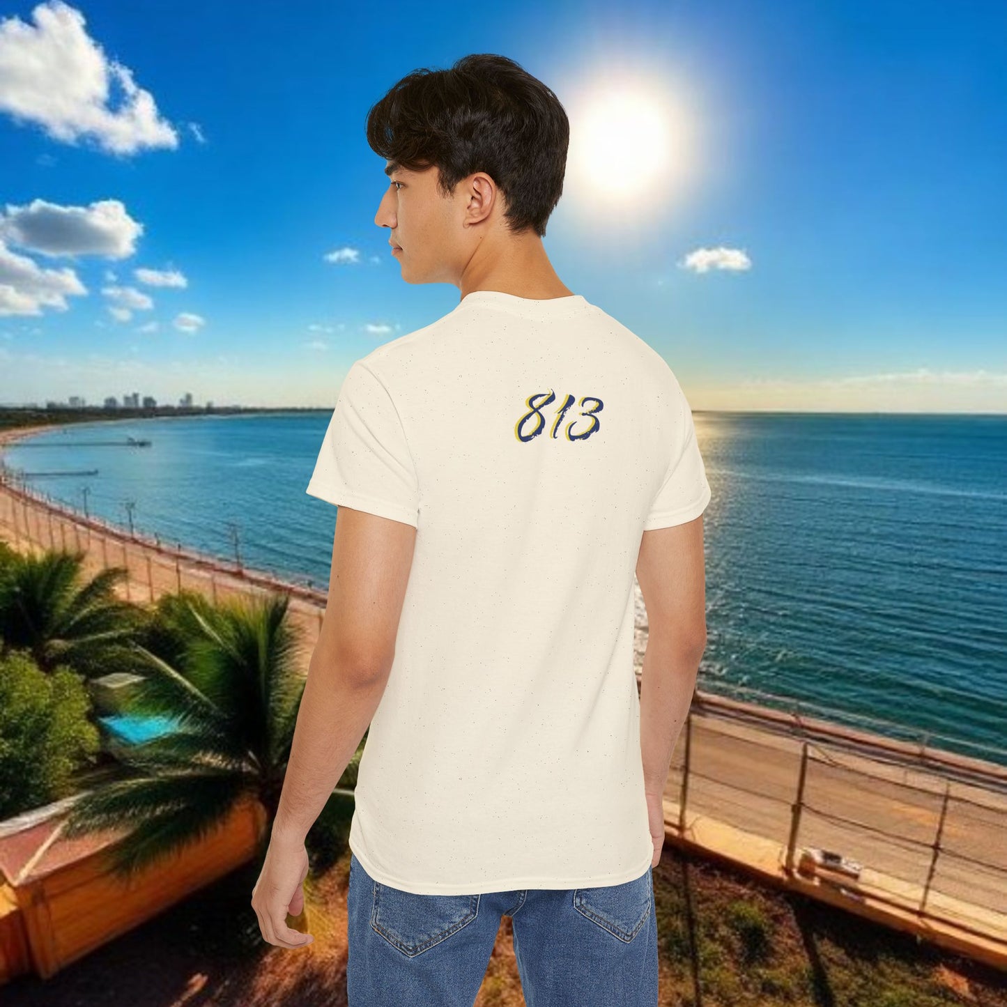 TB Monogram Tee — 813 Tampa Area Short-Sleeve T-Shirt