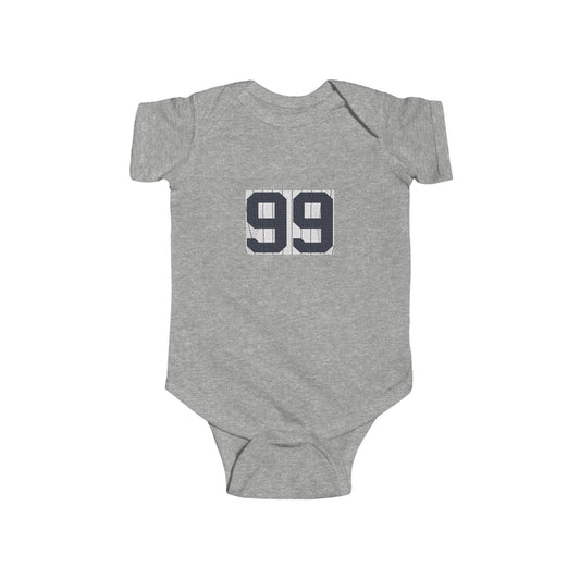 #99 Infant Fine Jersey Bodysuit, Baby Onesie, Judge Fans