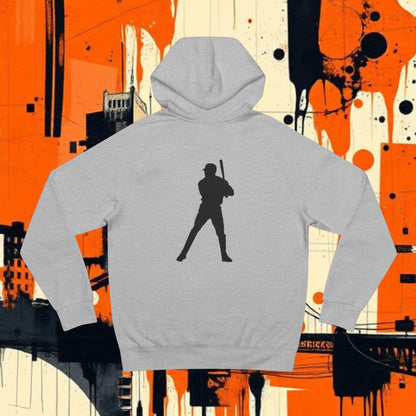 Baseball Batter Graphic Hoodie — Baseball Silhouette Logo Pullover