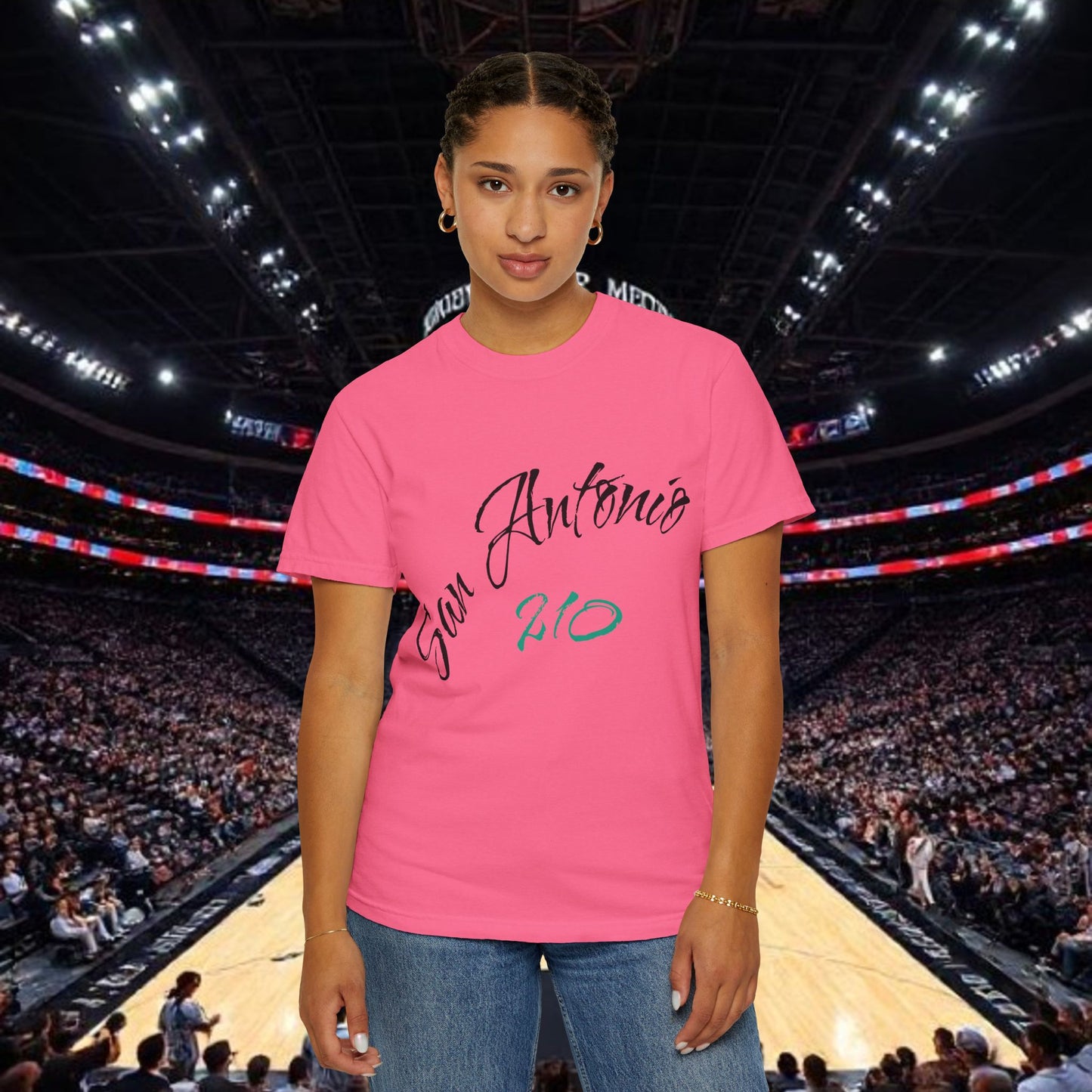 San Antonio 210 Script T-Shirt, Soft-Style T-Shirt, Perfect Statement Piece