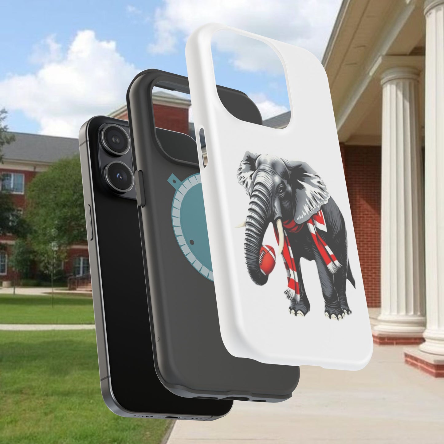 Vibrant Elephant Tough Cases - Unique Phone Case, Wildlife Lover Gift, Sports Team Accessory, Trendy Phone Cover, Fun Animal Design