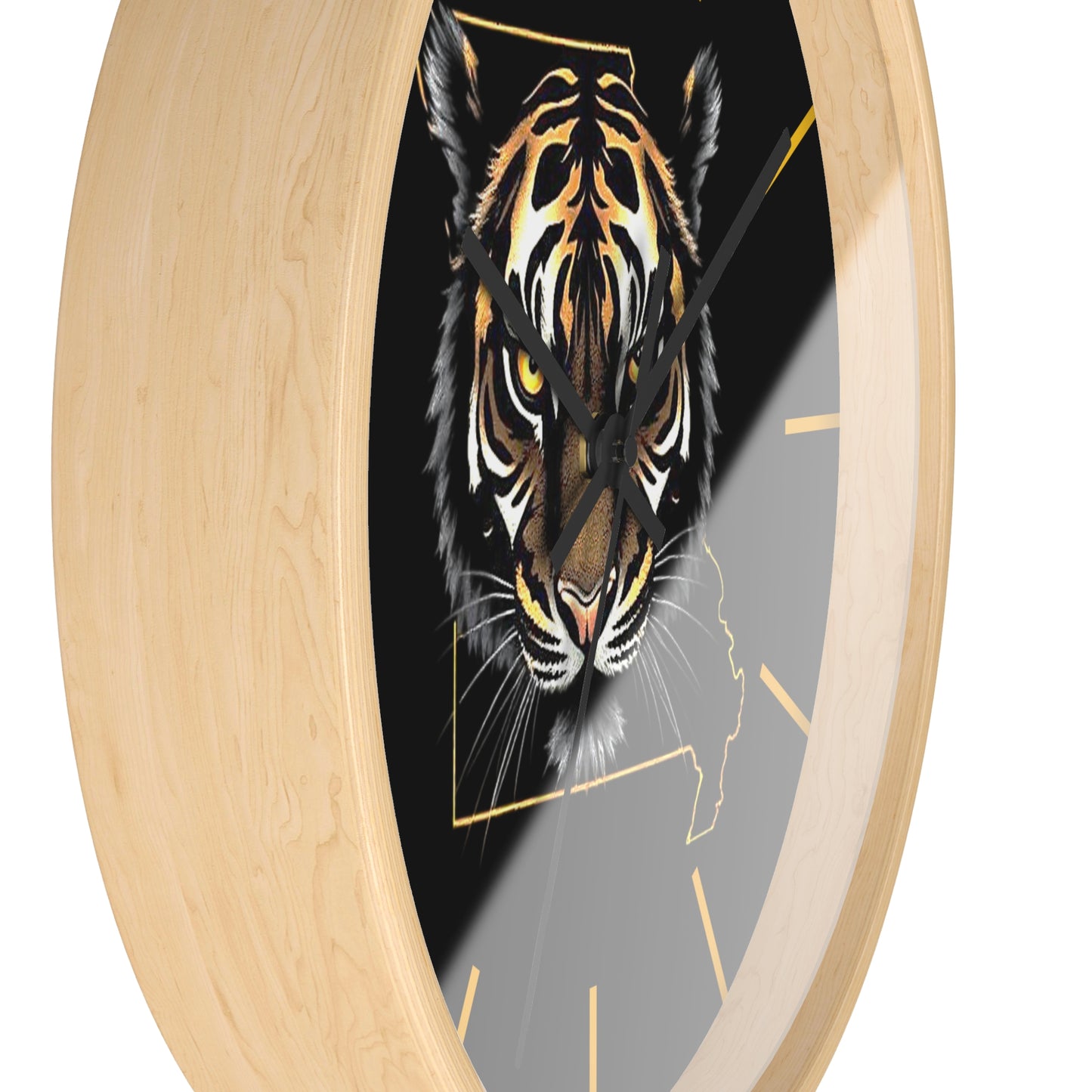 Tiger Wall Clock - Perfect for Missouri Residents, Home Decor, Gifts, and Unique Accents