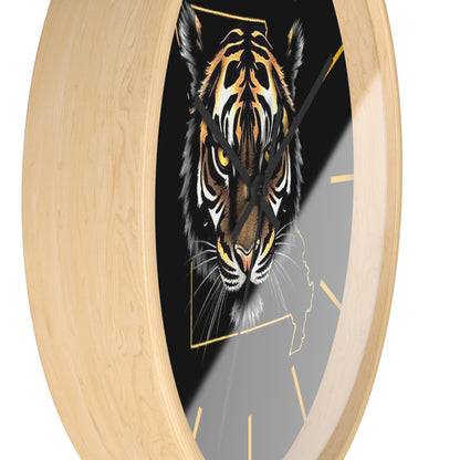 Tiger Wall Clock - Perfect for Missouri Residents, Home Decor, Gifts, and Unique Accents