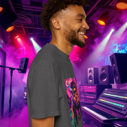 Vibrant Unisex Graphic Tee, Funky Smoke Art Shirt, Casual Streetwear, Gift for Music Lovers, Trendy Summer Top, Unique Festival Wear