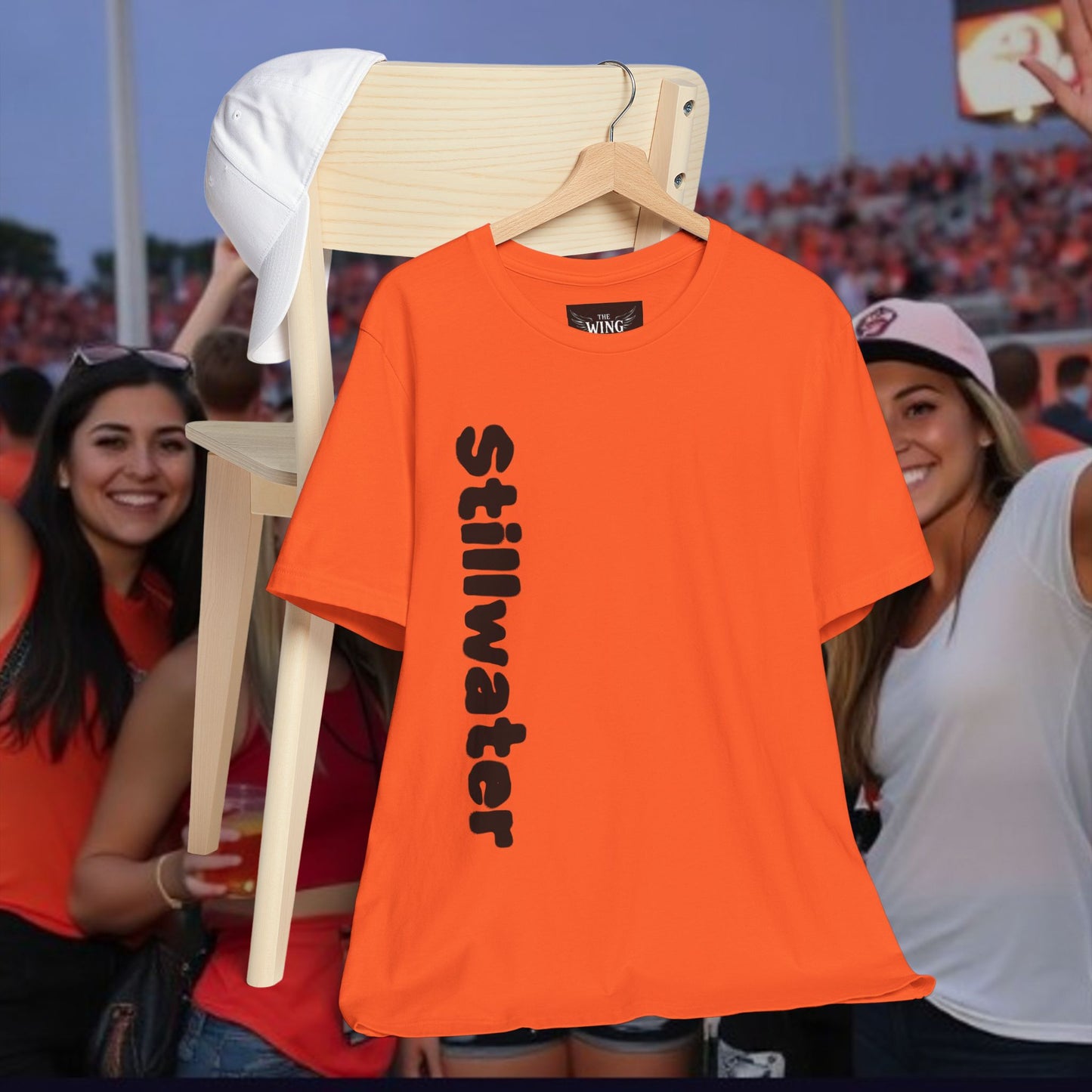 Stillwater Statement Tee, Unisex Short Sleeve Shirt, Casual Wear, College Gear, Festival Outfit, Unique Graphic Tee