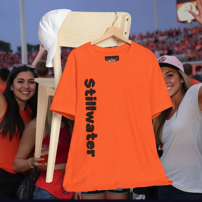 Stillwater Statement Tee, Unisex Short Sleeve Shirt, Casual Wear, College Gear, Festival Outfit, Unique Graphic Tee