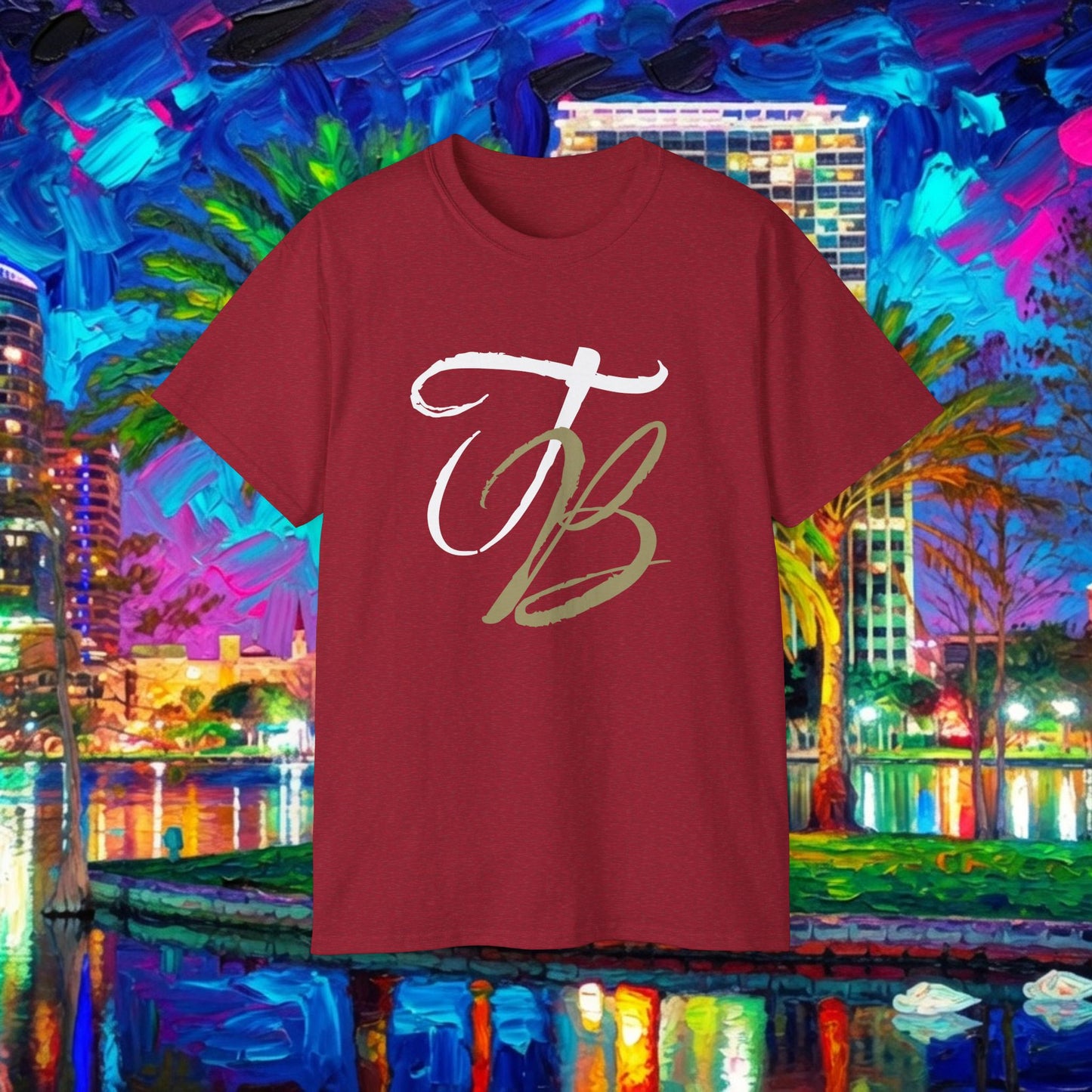 TB Monogram Tee — 813 Tampa Area Short-Sleeve T-Shirt