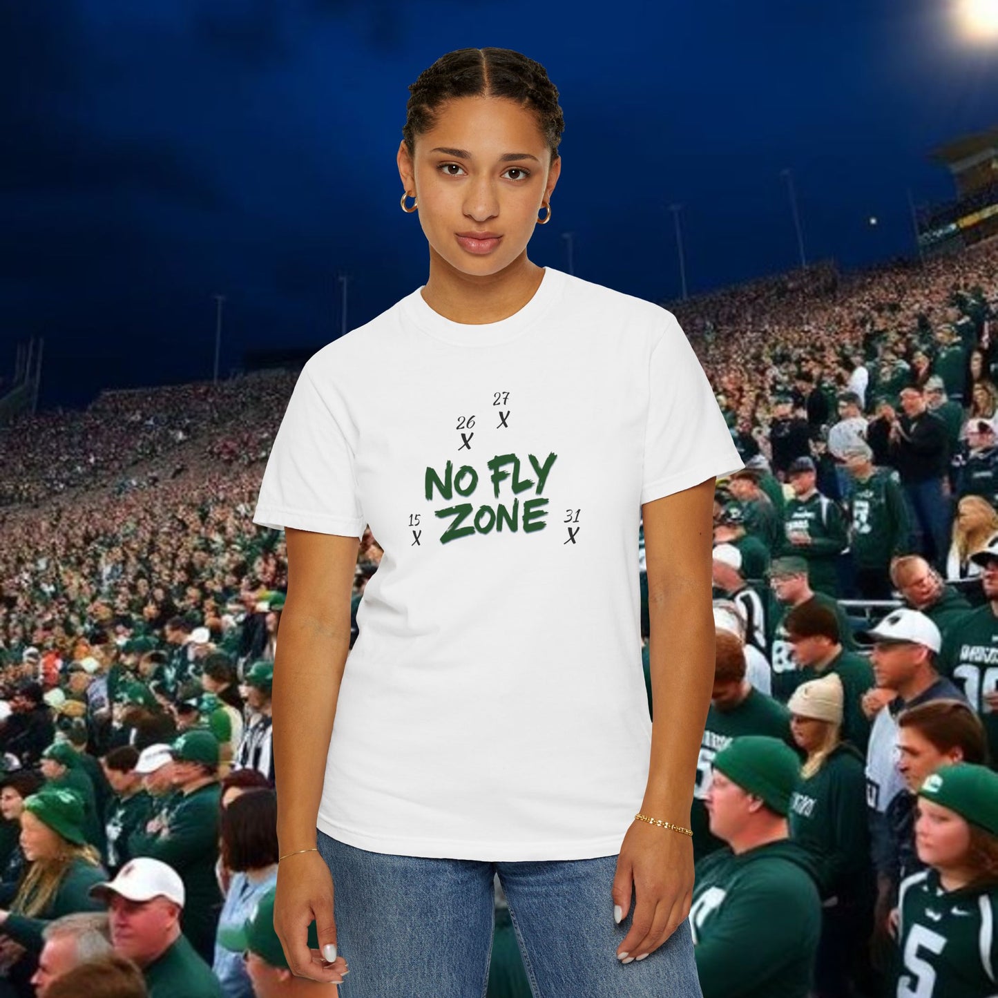 Unisex Sports T-shirt, Casual Wear, Game Day Tee, Fan Apparel, Lightweight Summer Shirt, No Fly Zone Design