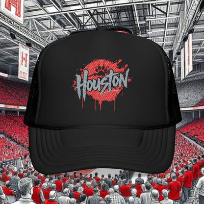 Houston Graffiti Trucker Hat — Embroidered Foam Cap