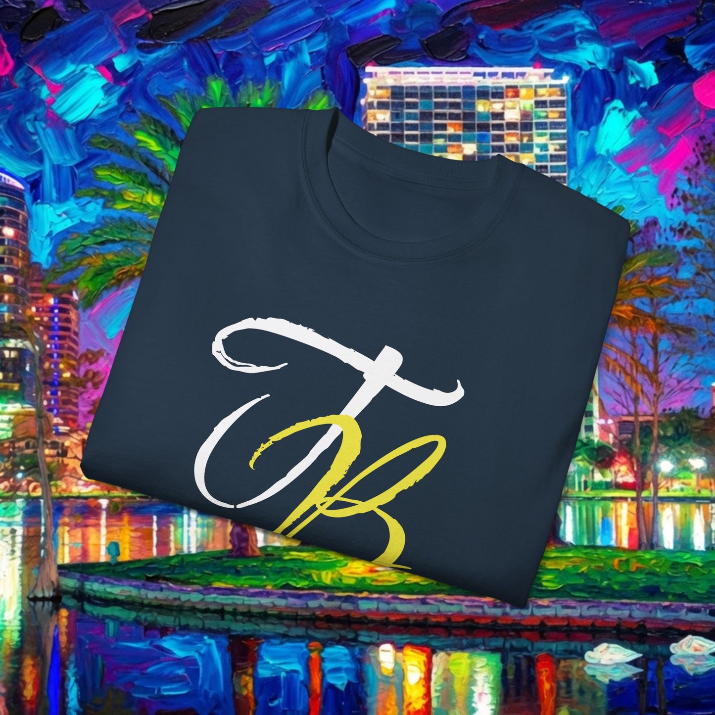 TB Monogram Tee — 813 Tampa Area Short-Sleeve T-Shirt