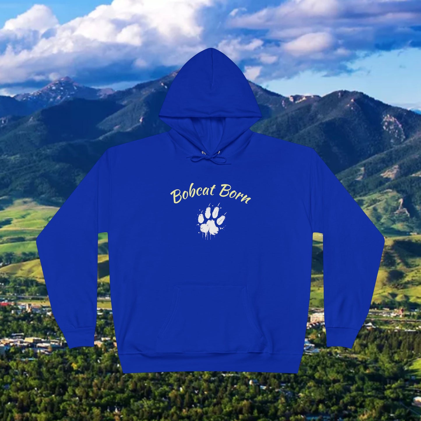 Bobcat Born Eco-Friendly Hoodie - Unisex, Casual Layer, Perfect for Students, Wildlife Lovers, College Spirit Wear, Gift Idea