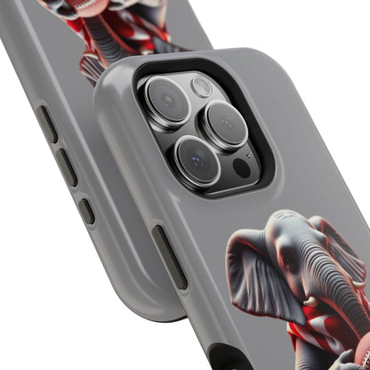 Elephant Football Case - Impact-Resistant Phone Cover, Unique Gift for Sports Lovers, Animal Case for Kids, Fun Accessories, Durable