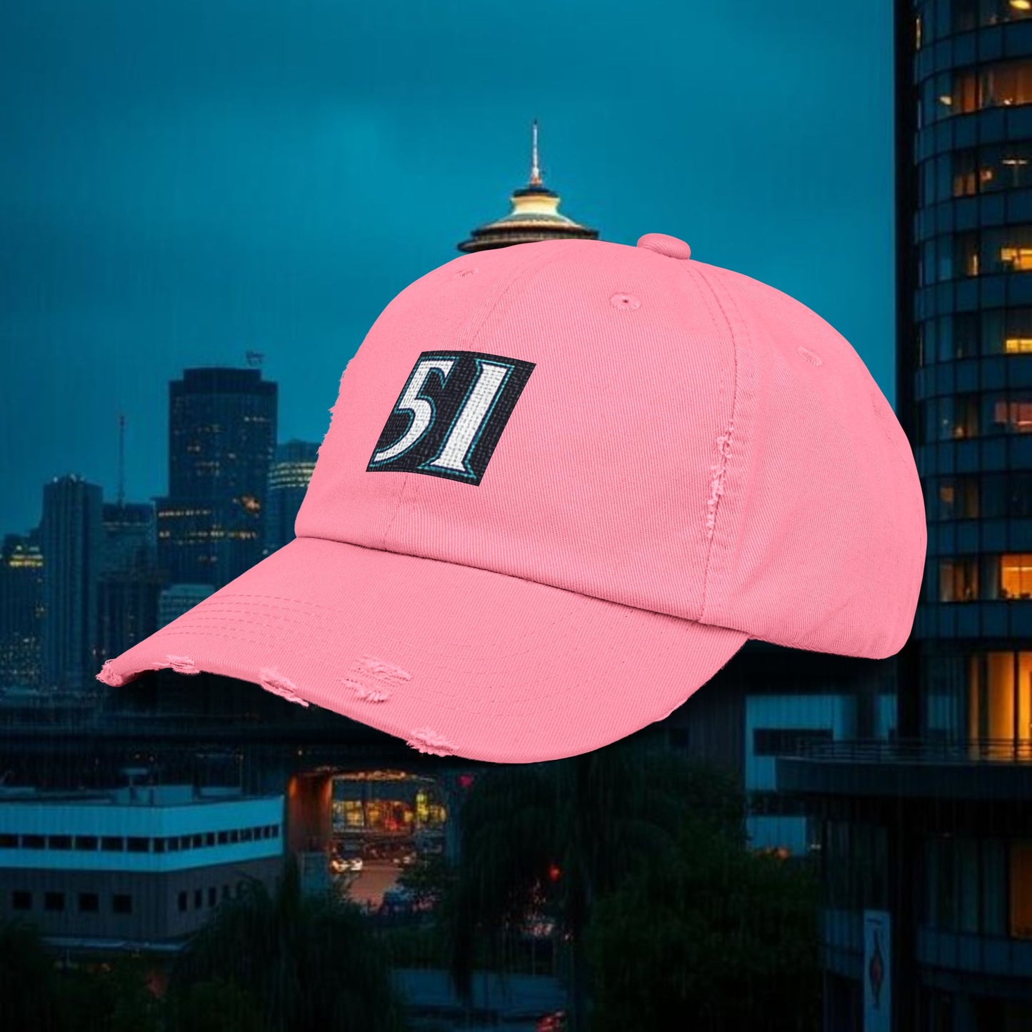 #51 Legends Distressed Cap with Vintage 51 Design | Casual Hat for Everyday Style, Trendy Accessories