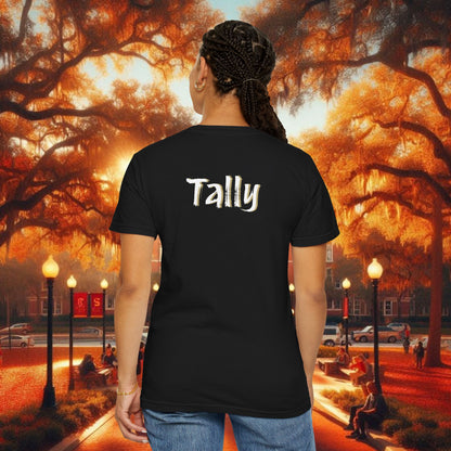 T-Shirt with Tally Design, Casual Wear, Gift for Sports Fans, College Apparel, Summer Fashion, State Pride Tee