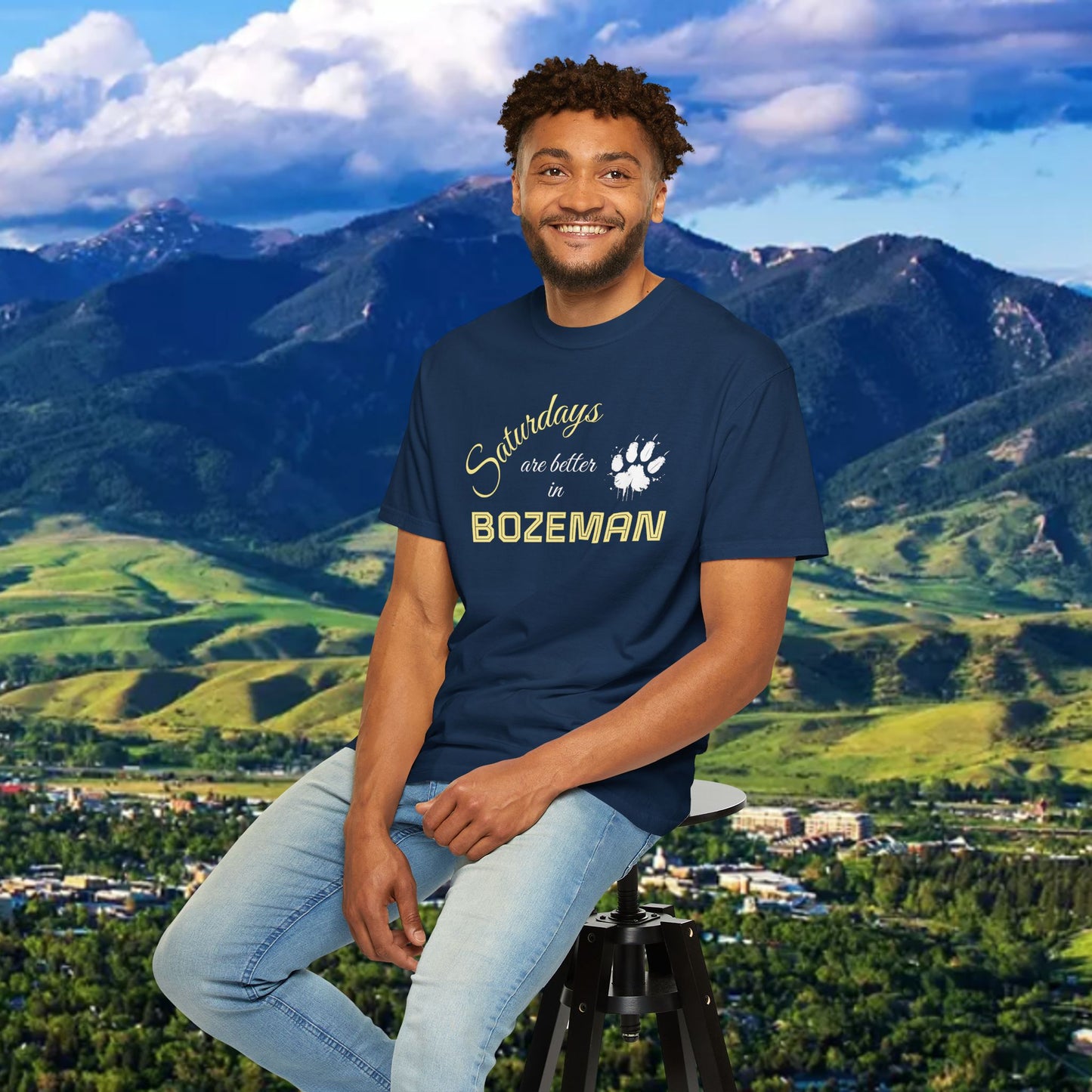 Bozeman Saturday T-shirt, Unisex Casual Tee, Weekend Vibes Shirt, Bozeman Gift, Summer Outing Apparel