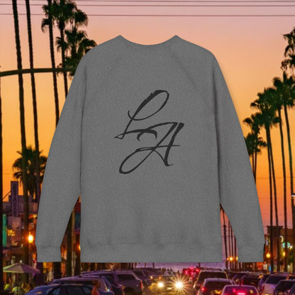 LA Script Raglan Sweatshirt, Super Soft Material and Comfortable Stylish Fit