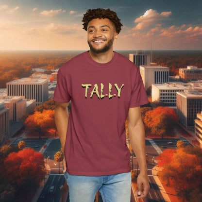 T-Shirt with 'TALLY' Print, Perfect for Game Day, Festival Wear, Casual Outings, and Sporting Events