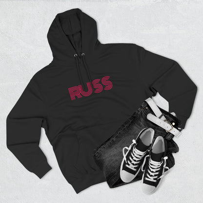 Russ Fleece Hoodie with RUSS Design, Perfect for Relaxation, Gifts, and Casual Outings, Urban Fashion, Rapper Hoodie