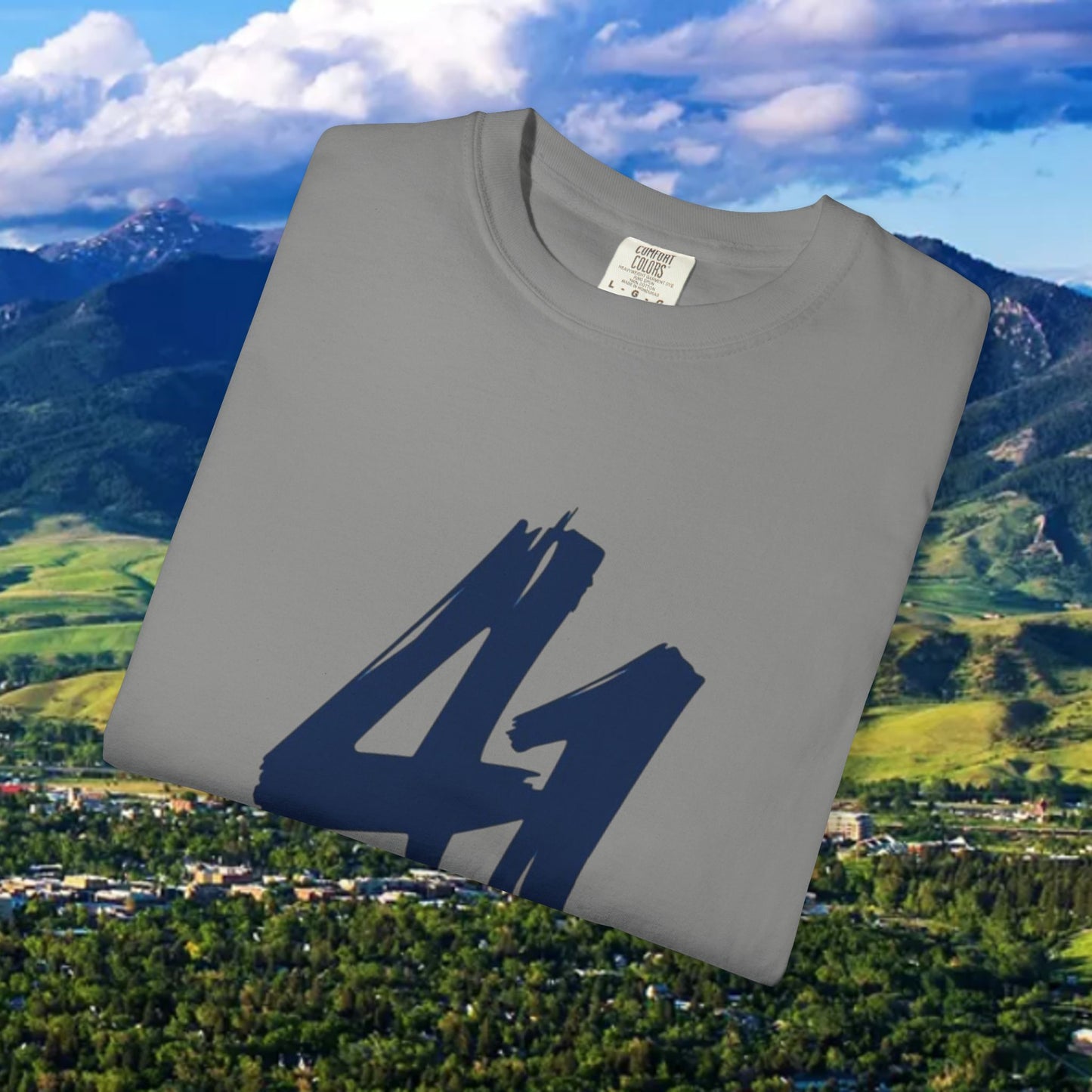 Stylish Unisex T-Shirt with Bold 41 Graphic and Paw Print, Perfect for Gameday and Tailgates.