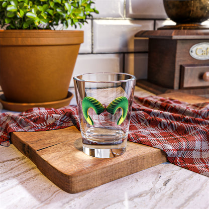 Ram Horn Shot Glass — Zodiac Aries Bar Glass, St. Patrick's Party Favor