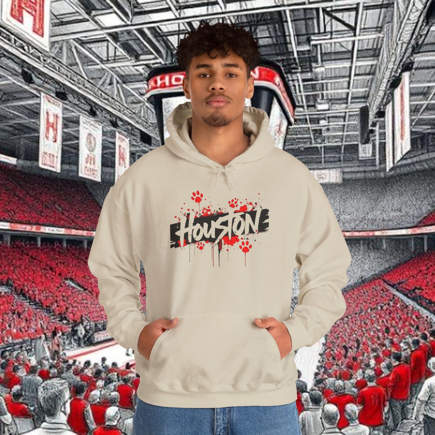 Graffiti Style Hoodie - Perfect for Game Day