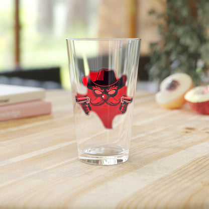 Pint Glass, Beer Lover Gift, Retro Cocktail Glass, Groomsmen Present, Unique Barware, Collectible Drinkware