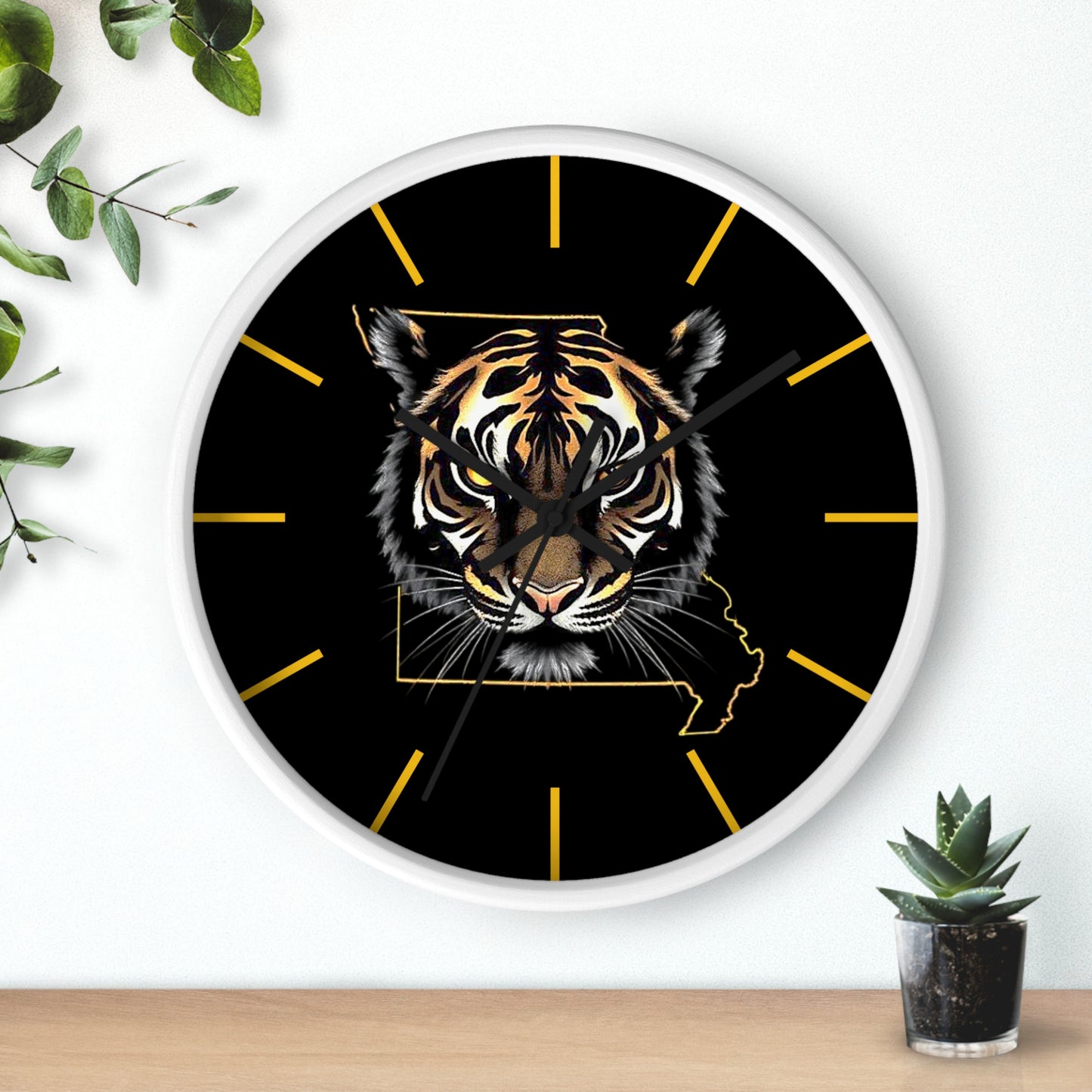 Tiger Wall Clock - Perfect for Missouri Residents, Home Decor, Gifts, and Unique Accents