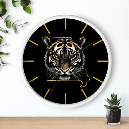 Tiger Wall Clock - Perfect for Missouri Residents, Home Decor, Gifts, and Unique Accents