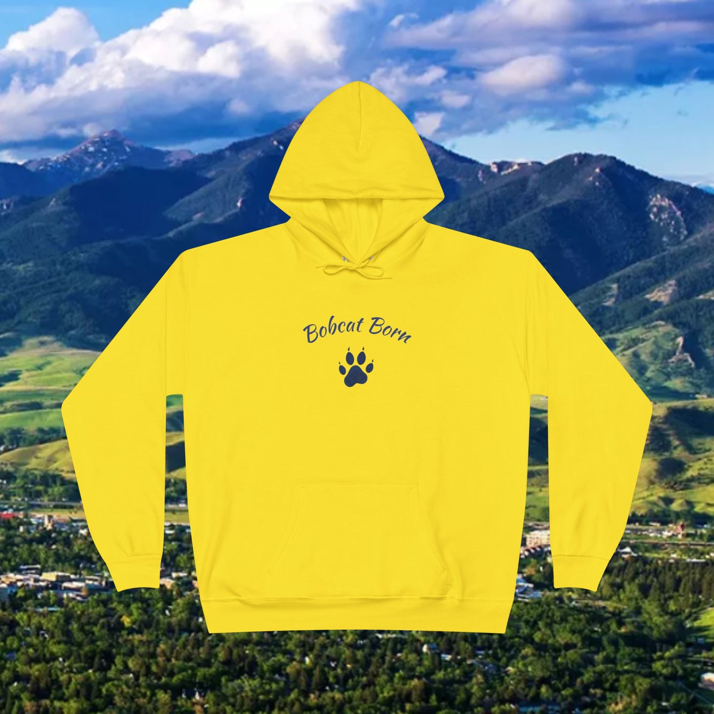 Bobcat Born Eco-Friendly Hoodie - Unisex, Casual Layer, Perfect for Students, Wildlife Lovers, College Spirit Wear, Gift Idea