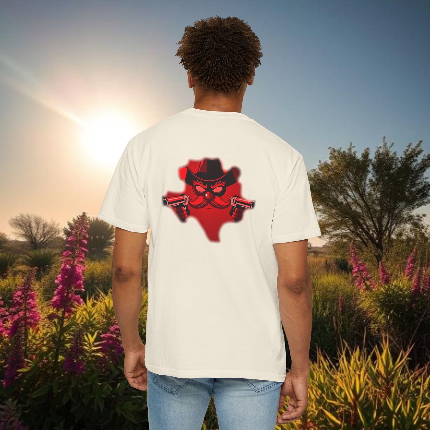 Cowboy T-Shirt — 806 Area Code Shirt with cool Cowboy Design, Gameday Tee