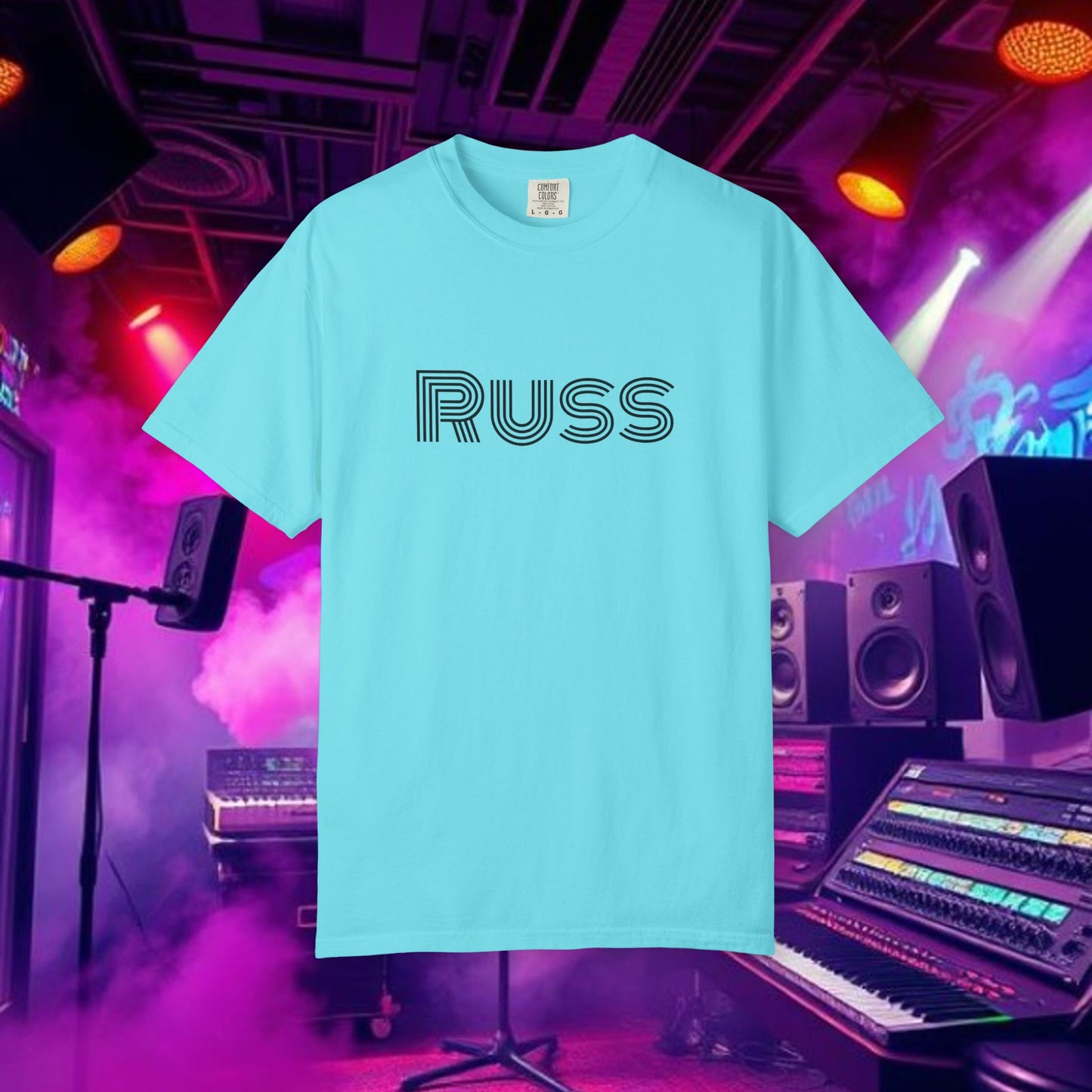 Russ Unisex T-Shirt with Retro Design, Hip-Hop Shirt, Casual Wear, Unique Style, Russ Apparel