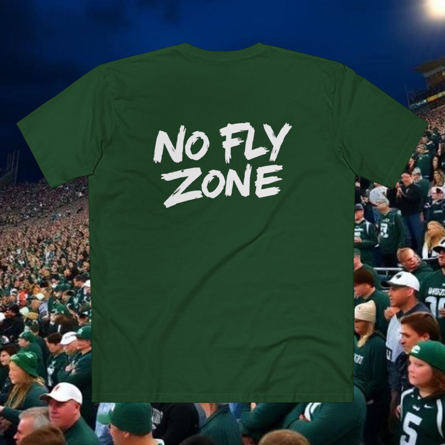 East Lansing Pride T-Shirt, No Fly Zone Tee, Casual Wear, Urban Style, Gift for Locals, Unique Gift Idea