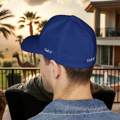 Cash it! Wing Man Designs, Closed-Back Structured Cap (Embroidery), Check Mark Hat