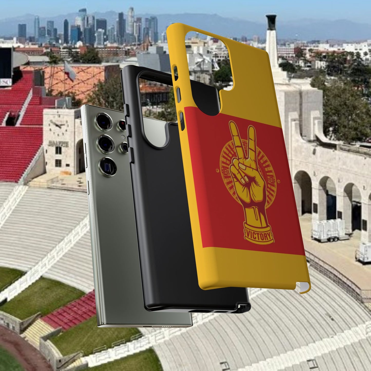 Victory Inspired Symbol Phone Case, Tough Phone Cover, Gift for Empowerment, Inspirational Tech Accessory, Unique Phone Protection